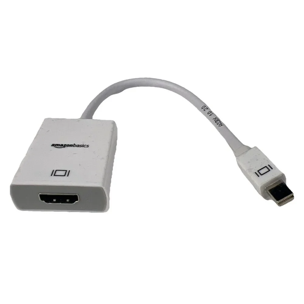 Mini DisplayPort (Thunderbolt) to HDMI Adapter, White Amazon Basics
